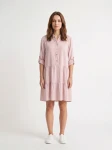 HOSH Dámské košilové šaty Spirit starorůžové Velikost: L/XL