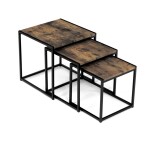 Konferenční stolek 45x45cm, mdf, hnědá, AF-3003 OLW