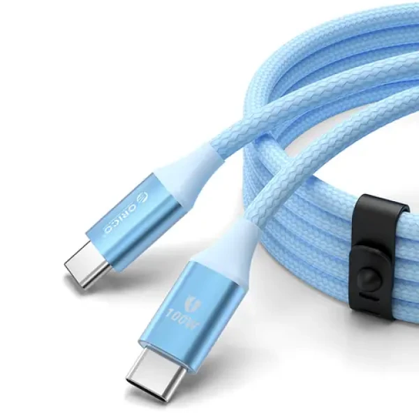 Orico CDX 1m modrá / Kabel USB-C - USB-C / Power Delivery 100W / 5A