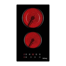 IsEasy LT2V-15 / Keramická varná deska / 2 plotýnky / 1200 W + 2000 W / 9 stupňů výkonu / dotykové ovládání (LT2V-15)