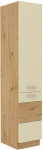 Vysoká potravinová skříňka Artisan 40 DK-210 2F Barva korpusu: Dub artisan, Barva dvířek: Krémový lesk