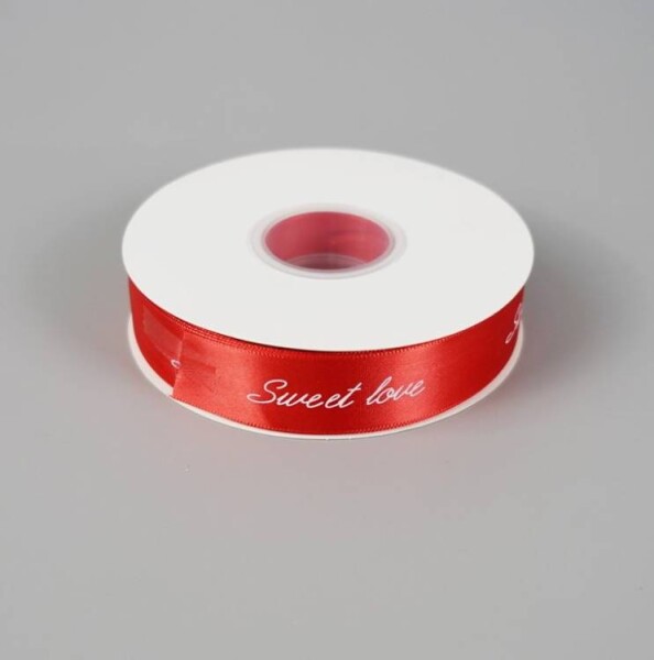 Cake Star Stuha Sweet Love červená (25 mm x 45 m)