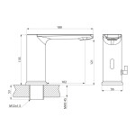 Bruckner - Senzorová stojánková baterie s regulací teploty, 6V DC (4xAA), chrom 982.120.1