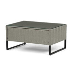 Zahradní sestava, polyratan, šedá, AZS-A1915 GREY