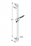 KLUDI - Fizz Sada sprchové hlavice, hadice a tyče 90 cm, černá mat 6764087-00