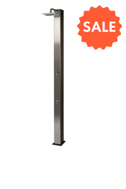 Vagnerpool Solární sprcha CRM 40 l - Nerezové čelo - s oplachem nohou - VÝPRODEJ - POŠKOZENÉ