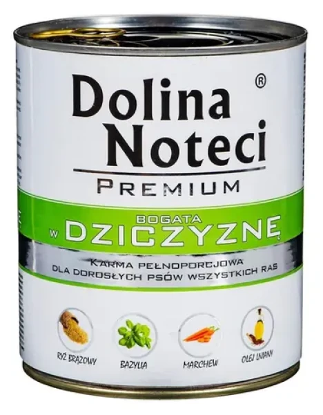 Dolina Noteci Premium zvěřina 800 g / Konzerva pro psy / bez kuřecího masa (5900842012474)