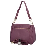 Stylová dámská kožená crossbody kabelka Dawn, fialová