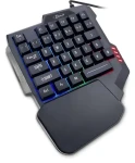 Inter-Tech KB-3035 černá / Herní klávesnice / Mini / 35 kláves / RGB podsvícení / USB (88884112)
