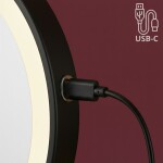 REA - Zrcadlo LED Glow Black HOM-70000