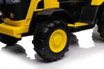 Mamido Dětský elektrický traktor s vlečkou 12V 7Ah žlutý