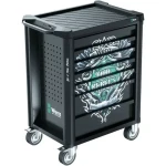 WERA 9700 Tool Rebel Workshop Trolley 1 / Dílenský vozík / 94 kusů nářadí (05150130001)
