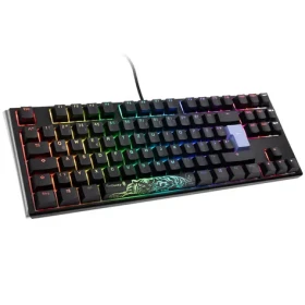 Ducky One 3 Classic TKL Cherry MX-Clear černá / herní klávesnice / podsvícená / mechanická / drátová USB-C / DE (DKON2187ST-WDEPDCLAWSC1)
