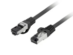 Lanberg CAT8.1 S/FTP 1m černá / Patch kabel / RJ-45 / LSZH / 40 Gbit/s (PCF8-10CU-0100-BK)
