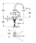 GROHE - Concetto Dřezová baterie, chrom 32661003