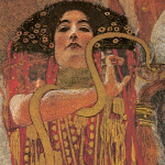 Nástěnný poznámkový kalendář Presco Group 2024 - Gustav Klimt, 30 × 30 cm - BEZ ČEŠTINY