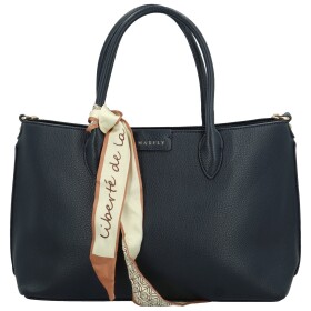 Elegantní dámská koženková kabelka do ruky MaxFly Marja, tmavě modrá