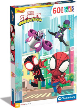 Puzzle Marvel: Spidey a jeho úžasní přátelé Maxi 60 dílků - Clementoni