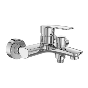 Mereo Vanová nástěnná baterie, Pego, 150 mm, s keramickým přepínačem, bez příslušenství, chrom CB90104P