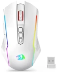 Redragon M914W-RGB NIX bílá / Bezdrátová herní myš / optická / 5000 DPI / 9 tlačítek / RGB / USB / RF 2.4 GHz (M914W-RGB)