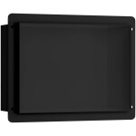 CERANO - Zápustná polička/nika do obkladu - černá matná - 30x20x10 CER-417470