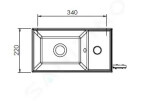 Kielle - Arkas I Zrcadlová skříňka s LED osvětlením, vyhříváním a USB portem, 80x70x13 cm, matná černá 50111814