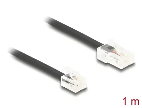 Delock RJ45 (M) - RJ11 (M) černá / Telefonní kabel / 1 m (88035)