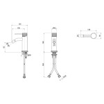 SAPHO - ULTRASAN stojánková bidetová baterie, černá mat UT003VB