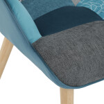 Relaxační křeslo, vícebarevná, látka, AK-305B PWBL2