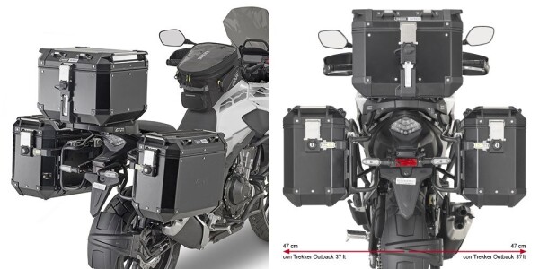 Plo1171Cam trubkový nosič bočních kufrů pro Honda CB 500 X (19-23)/NX 500 (24-25)