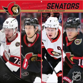 JF Turner Kalendář Ottawa Senators NHL 2027 Wall Calendar