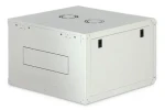 DIGITUS Dynamic 7U 19" nástěnná skříň černá / Nástěnná skříň / hl. 60 cm / skleněné dveře / nosnost 60 kg / IP20 (DN-19 07U-6/6-EC-SW)