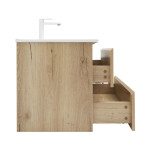 Koupelnová skříňka 2 zásuvková s umyvadlem SAT B-Way 59x50x45 cm dub mat BWAY260OAKU4B2 BWAY260OAKU4B2
