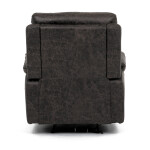 TV a relaxační křeslo s elektrickým ovládáním, potah coffee látka v dekoru vintage, 1 motor 240V