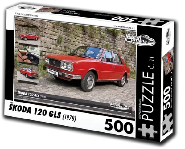 RETRO-AUTA Puzzle Škoda 120 GLS (1978)
