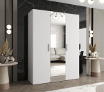 Šatní skříň Abi Bari 2 Rozměry: 150 cm, Pásky / úchyty: Černá, Barva korpusu + barva dveří: Kašmír + Kašmír