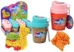 Mamido Squishy kuličky z polystyrenu v kelímku oranžová