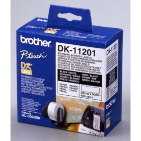 Brother DK-11201 papírové štítky 29mm x 90mm, bílá, 400 ks