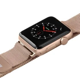 LAUT Steel Loop zlatá / Řemínek pro Apple Watch / Nerezová ocel (LAUT_AWS_ST_GD)