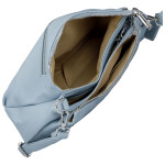 Stylová dámská koženková crossbody kabelka Foppa, světle modrá