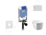 IDEAL STANDARD - ProSys Set předstěnové instalace, sprchovací toalety a sedátka TECEone, tlačítka Oleas M2, Rimless, SoftClose, bílá ProSys80M SP127