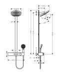 HANSGROHE - Pulsify S Sprchový set s termostatem, průměr 26 cm, 3 proudy, EcoSmart, matná bílá 24241700