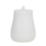 Chic Antique Porcelánová dóza s pokličkou Provence White 320 ml, bílá barva, porcelán