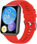 FIXED Silicone Strap for Huawei Watch FIT2, red FIXSSTB-1055-RD