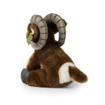 Plyšová ovce tlustorohá sedící 28 cm, ECO-FRIENDLY