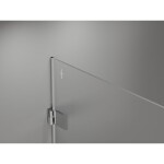 MEXEN/S - Lunar-B L sprchový kout dveře křídlové levá 100 x 80, transparent, chrom 832L-100-080-01-00-L
