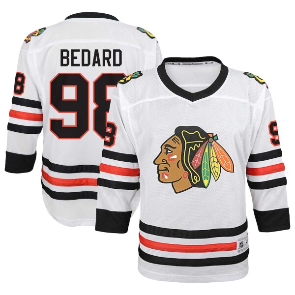 Fanatics Dětský dres Connor Bedard #98 Chicago Blackhawks NHL Breakaway Away Velikost: L/XL