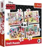 Trefl Puzzle Minnie s přáteli 4v1 (12,15,20,24 dílků)