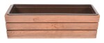 Rojaplast Truhlík MODERN 51 cm - s plastovým květináčem, hnědá