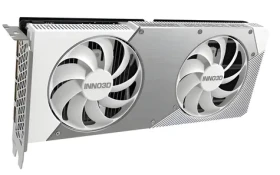 Inno3D GeForce RTX 5060 Twin X2 OC bílá / Grafická karta / 2280 - 2527 MHz / 8GB GDDR7 / 128-bit / 1x HDMI + 3x DP (N50602-08D7X-195070W)